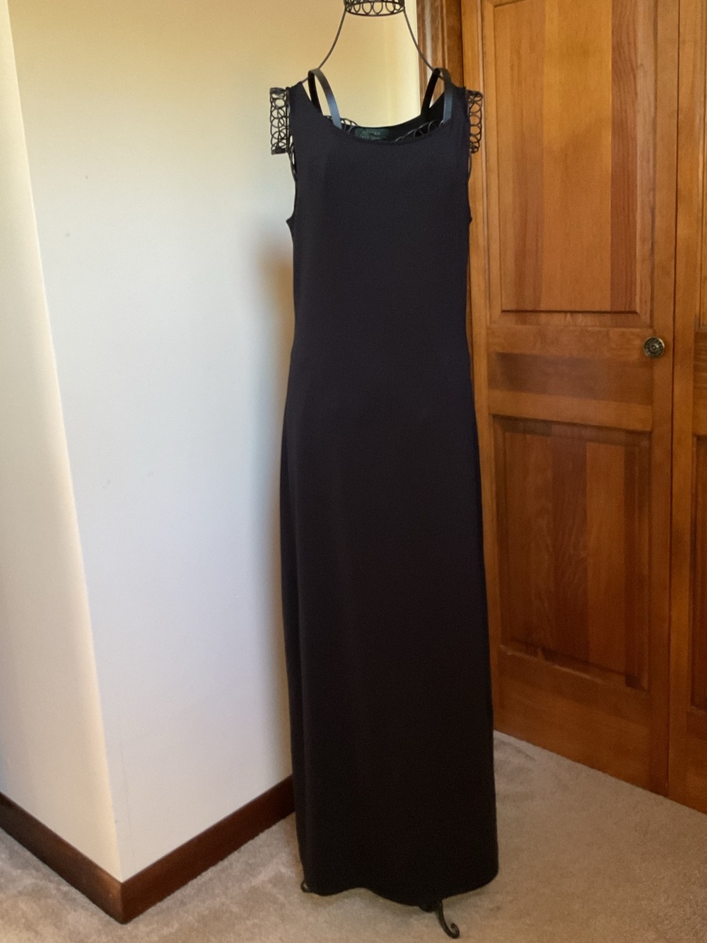 Lauren Ralph Lauren Black Sleeveless Maxi Dress, Small - Picture 1 of 6